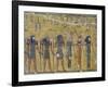 Egypt, Luxor, Valley of the Kings, Tomb of Seti I, Mural Painting of Gods from Nineteenth Dynasty-null-Framed Giclee Print