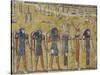 Egypt, Luxor, Valley of the Kings, Tomb of Seti I, Mural Painting of Gods from Nineteenth Dynasty-null-Stretched Canvas