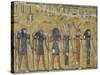 Egypt, Luxor, Valley of the Kings, Tomb of Seti I, Mural Painting of Gods from Nineteenth Dynasty-null-Stretched Canvas