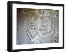 Egypt, Luxor, Valley of the Kings, Tomb of Seti II, Entrance Relief of Ra from Nineteenth Dynasty-null-Framed Giclee Print