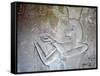 Egypt, Luxor, Valley of the Kings, Tomb of Seti II, Entrance Relief of Ra from Nineteenth Dynasty-null-Framed Stretched Canvas