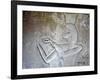 Egypt, Luxor, Valley of the Kings, Tomb of Seti II, Entrance Relief of Ra from Nineteenth Dynasty-null-Framed Giclee Print