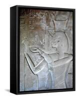 Egypt, Luxor, Valley of the Kings, Tomb of Seti II, Entrance Relief of Ra from Nineteenth Dynasty-null-Framed Stretched Canvas