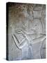 Egypt, Luxor, Valley of the Kings, Tomb of Seti II, Entrance Relief of Ra from Nineteenth Dynasty-null-Stretched Canvas