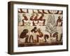 Egypt, Luxor, West Thebes, Sheik El Gurnak. Tomb of Usirhat, Barber, Details from Fresco-null-Framed Giclee Print