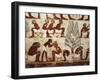 Egypt, Luxor, West Thebes, Sheik El Gurnak. Tomb of Usirhat, Barber, Details from Fresco-null-Framed Giclee Print