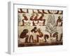 Egypt, Luxor, West Thebes, Sheik El Gurnak. Tomb of Usirhat, Barber, Details from Fresco-null-Framed Giclee Print