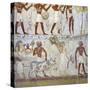 Egypt, Mural Paintings Showing Votive Offerings in Tomb of Scribe and Granary Accountant-null-Stretched Canvas