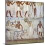 Egypt, Mural Paintings Showing Votive Offerings in Tomb of Scribe and Granary Accountant-null-Mounted Giclee Print