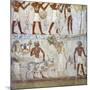 Egypt, Mural Paintings Showing Votive Offerings in Tomb of Scribe and Granary Accountant-null-Mounted Giclee Print