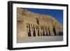 Egypt, Nubia, Abu Simbel, Facade of Temple of Hator-null-Framed Giclee Print