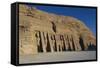 Egypt, Nubia, Abu Simbel, Facade of Temple of Hator-null-Framed Stretched Canvas