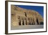 Egypt, Nubia, Abu Simbel, Facade of Temple of Hator-null-Framed Giclee Print