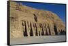 Egypt, Nubia, Abu Simbel, Facade of Temple of Hator-null-Framed Stretched Canvas