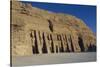 Egypt, Nubia, Abu Simbel, Facade of Temple of Hator-null-Stretched Canvas