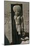 Egypt, Nubia, Abu Simbel, Great Temple of Ramses II, Facade, Niche with Statue of Sun God Ra-null-Mounted Giclee Print
