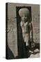 Egypt, Nubia, Abu Simbel, Great Temple of Ramses II, Facade, Niche with Statue of Sun God Ra-null-Stretched Canvas