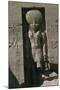 Egypt, Nubia, Abu Simbel, Great Temple of Ramses II, Facade, Niche with Statue of Sun God Ra-null-Mounted Giclee Print