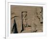 Egypt, Nubia, Abu Simbel, Great Temple of Ramses II, Facade, Niche with Statue of Sun God Ra-null-Framed Giclee Print