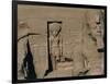 Egypt, Nubia, Abu Simbel, Great Temple of Ramses II, Facade, Niche with Statue of Sun God Ra-null-Framed Giclee Print