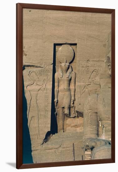 Egypt, Nubia, Abu Simbel, the Great Temple of Ramses II, Detail of the Façade-null-Framed Giclee Print