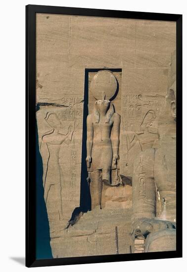 Egypt, Nubia, Abu Simbel, the Great Temple of Ramses II, Detail of the Façade-null-Framed Giclee Print
