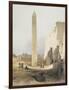 Egypt, Obelisk at Temple at Luxor by David Roberts-null-Framed Giclee Print
