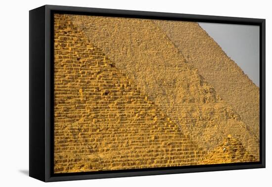 Egypt; Old Kingdom; Pyramids at Giza; Giza Plateau; Pyramid; Khufu, Khafre, Menkaure, 1995 (Photo)-Kenneth Garrett-Framed Stretched Canvas