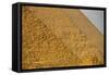 Egypt; Old Kingdom; Pyramids at Giza; Giza Plateau; Pyramid; Khufu, Khafre, Menkaure, 1995 (Photo)-Kenneth Garrett-Framed Stretched Canvas