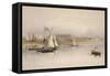 Egypt, Ruins of Luxor from River Nile Based on Drawing by David Roberts-null-Framed Stretched Canvas