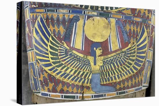Egypt, Saqqara Necropolis, Detail of Cartonnage, Winged Maat-null-Stretched Canvas