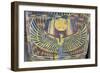 Egypt, Saqqara Necropolis, Detail of Cartonnage, Winged Maat-null-Framed Giclee Print