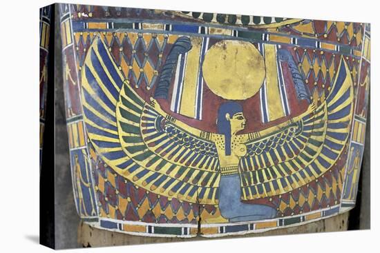 Egypt, Saqqara Necropolis, Detail of Cartonnage, Winged Maat-null-Stretched Canvas