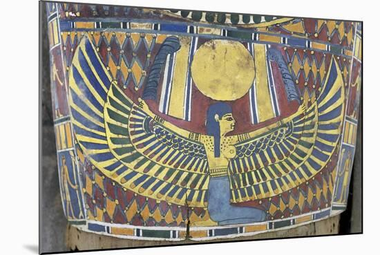 Egypt, Saqqara Necropolis, Detail of Cartonnage, Winged Maat-null-Mounted Giclee Print
