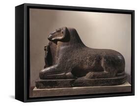 Egypt, Statue Representing the God Amun as a Ram That Protects the Pharaoh Amenhotep III-null-Framed Stretched Canvas