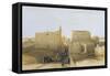 Egypt, Temple at Luxor-David Roberts-Framed Stretched Canvas