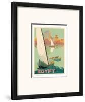 Egypt The Nile River c.1930s-H^ Hashim-Framed Art Print