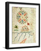 Egypt, the River Nile and Cairo, from a Nautical Atlas, 1646 (Detail)-null-Framed Giclee Print