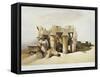 Egypt, the Ruins of the Temple of Kom Ombo Dedicated to Sobek and Horus-David Roberts-Framed Stretched Canvas