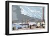 Egypt. The Spanish Frigate 'Berenguela' by the Suez Canal-null-Framed Giclee Print