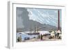 Egypt. The Spanish Frigate 'Berenguela' by the Suez Canal-null-Framed Giclee Print