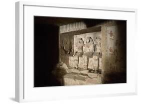 Egypt, Thebes, Luxor, Sheikh 'Abd Al-Qurna, Tomb of First Herald Duaerneheh, Sculpture-null-Framed Giclee Print