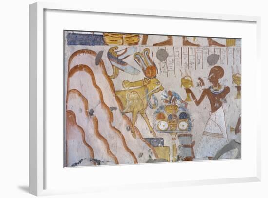 Egypt, Thebes, Luxor, Sheikh 'Abd Al-Qurna, Tomb of Huy and Kener-null-Framed Giclee Print