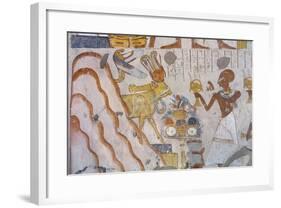 Egypt, Thebes, Luxor, Sheikh 'Abd Al-Qurna, Tomb of Huy and Kener-null-Framed Giclee Print