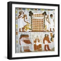 Egypt, Thebes, Luxor, Sheikh 'Abd Al-Qurna, Tomb of Huy and Kener-null-Framed Giclee Print
