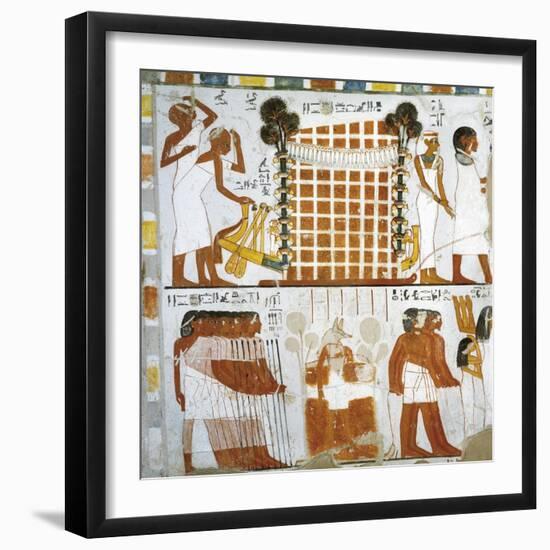 Egypt, Thebes, Luxor, Sheikh 'Abd Al-Qurna, Tomb of Huy and Kener-null-Framed Giclee Print