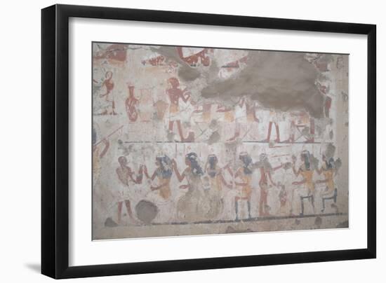 Egypt, Thebes, Luxor, Sheikh 'Abd El-Qurna, Tomb of Neferronpet, Detail of Fresco-null-Framed Giclee Print