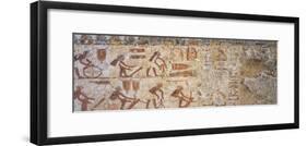 Egypt, Thebes, Luxor, Tomb of City Governor and Vizier Hepu, Mural Painting Showing Craftsman-null-Framed Giclee Print