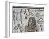 Egypt, Thebes, Luxor, Valley of the Kings, Close-Up of Mural Paintings-null-Framed Giclee Print