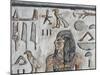 Egypt, Thebes, Luxor, Valley of the Kings, Close-Up of Mural Paintings-null-Mounted Giclee Print